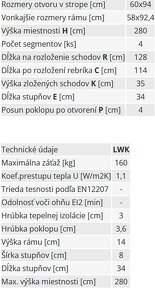 Podkrovne schody FAKRO LWK Komfort 60x94cm - 2