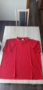 2x červené polo tričko 4XL - cena spolu - 2