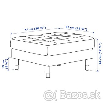 Sedačka IKEA Landskrona + taburet - 2