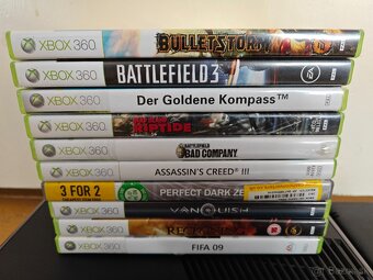 ✅ Xbox 360 Slim 250GB + 10 Hier ✅ - 2