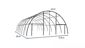 Oblúková PVC hala Kroftman T920 - 2