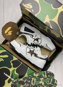 A Bathing Ape BAPE SK8 STA White/Black - 2