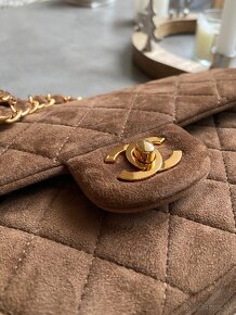 Nádherná kabelka Chanel Flap bag, broušená kůže - 2