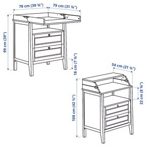 Ikea Sundvik Prebalovaci pult + prebalovacia podlozka - 2