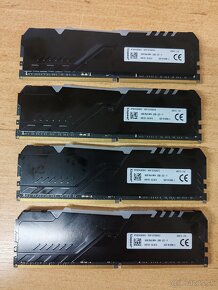 Predám vadné 4ks 16GB RAM DDR4 3200Mhz Kingston HyperX Fury - 2