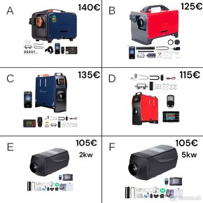 Naftové kúrenie, ohrievač, bufík 2kw 5-8kw - 2