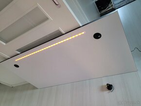 Počítačový herný stôl BIG B2 s LED (160x80) - 2