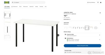 Ikea stôl LAGKAPTEN / ADILS - 2