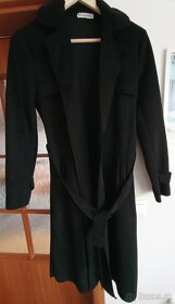 Čierny kabát/ trenčkot - 2