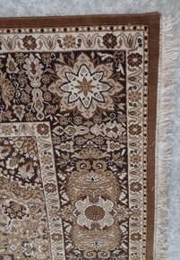 Retro starožitný koberec hnedý 3x4m - 2