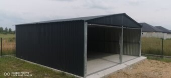 Plechová garáž 6x6m - 2