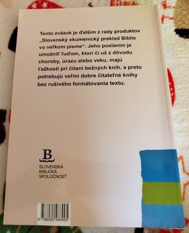 Predám knihu EVANJELIUM PODĽA LUKÁŠA A JÁNA - VEĽKÉ PÍSMO - 2