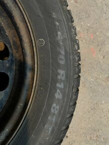 Predám zimné pneumatiky 165/70 R14 8TT - 2