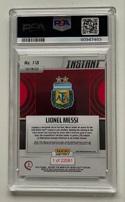 Karta Lionel Messi #118, Panini 2022, Qatar, PSA 10 - 2