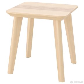 Predam ikea Lisabo prirucny stolík jasenova dyha - 2