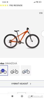 Predám detský horský bicykel Btwin Rockrider ST 500 – 26" - 2