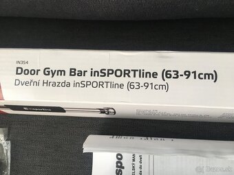 Hrazda do dverí Insportline (63-91cm) - 2