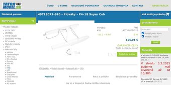 Plaváky pre PA-18 SuperCub 1700mm od FMS - 2