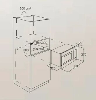 Zabudovateľná mikrovlnná rúra Electrolux EMM20218OX, nerez - 2