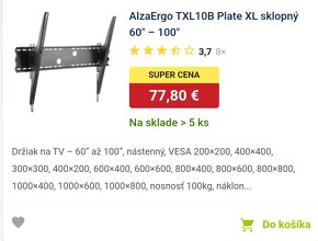 Sklopny drziak na stenu 60"-100" TV - 2