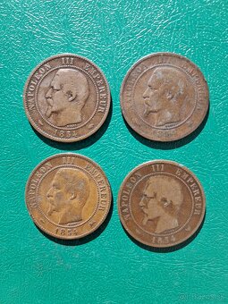 Napoleon lll 4x 10 centimes 1854 - 2