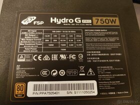 Zdroj FSP Fortron Hydro G Pro 750W - 2