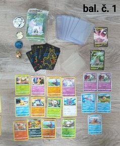 Balíček Pokémon kartičky, mince, odznaky - 2