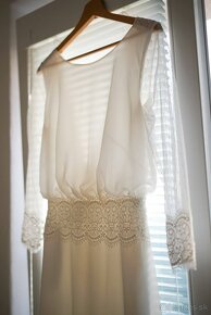 Padavé svadobné šaty na predaj - 2