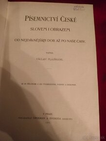 Písemnictví české slovem i obrazem  Václav Flajšhans 2 diely - 2