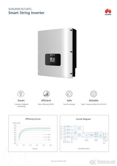 3f striedač menič fotovoltaika huawei sun 2000-8ktl - 2