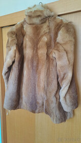 Starožitný kožušinový kabát (líška) cca. 80-te roky - 2
