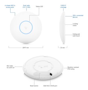 Ubiquiti WiFi AP U6-Pro - Kompletne balenie - 2