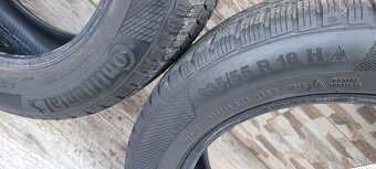 Predám 4xzimné pneumatiky 235/55r18 Continental - 2