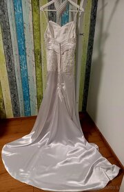 Predám nové svadobné šaty, veľkosť 38 - 2