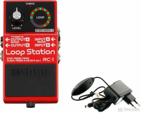 BOSS RC-1 LOOP PEDAL + adaptér - 2