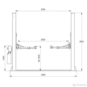 Dvojstĺpový zdvihák LINCOS STD-4040E 380V - 2