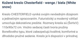 Koženne kreslo chesterfield - 2