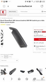 Batéria Bosch Powerpack 500 na elektrobicykel - 2