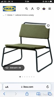 IKEA kreslo orrsta olivovozelena - 2