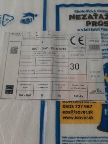 Predám eps 150S 3cm isover - 10 eur balík - 2