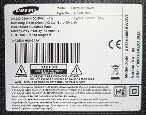 Samsung UE28H4000AW na náhradné diely - 2