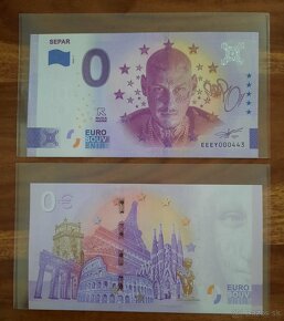 0€ bankovka SEPAR suvenír 1 séria - 2