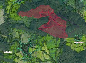 Kameňany – 4.800 m2 LESOV (Urbáru) – PREDAJ - 2