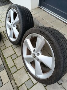 Elektróny Škoda letné pneumatiky 225/40 R18, ET 5x112 - 2