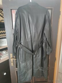 Dlhý kožený kabát GALA - 2