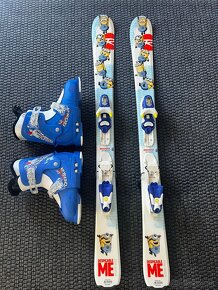 Detské/jr.lyže Rossignol 116cm/104 cm + lyžiarky - 2