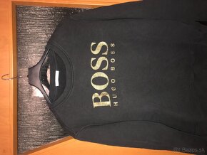 HUGO BOSS originál damska  čierno/zlata mikinka L - 2