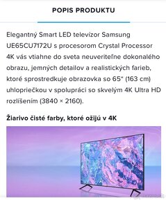 Samsung UE65CU7172uxxh - 2