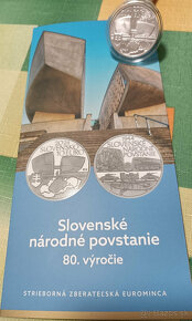 10 euro mince 80.výročie SNP (BK aj proof) - 2