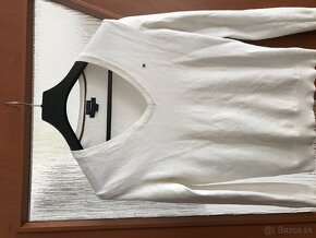 TOMMY HILFIGER originál white dámsky svetrik S - 2